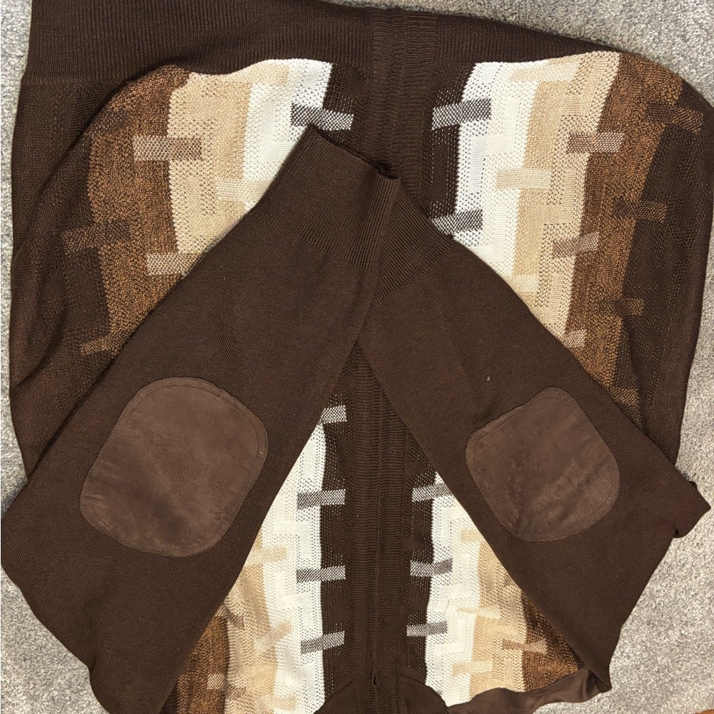 Men's Brown Patterned Sweater